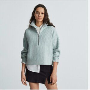 Everlane Felted Merino half  Zip